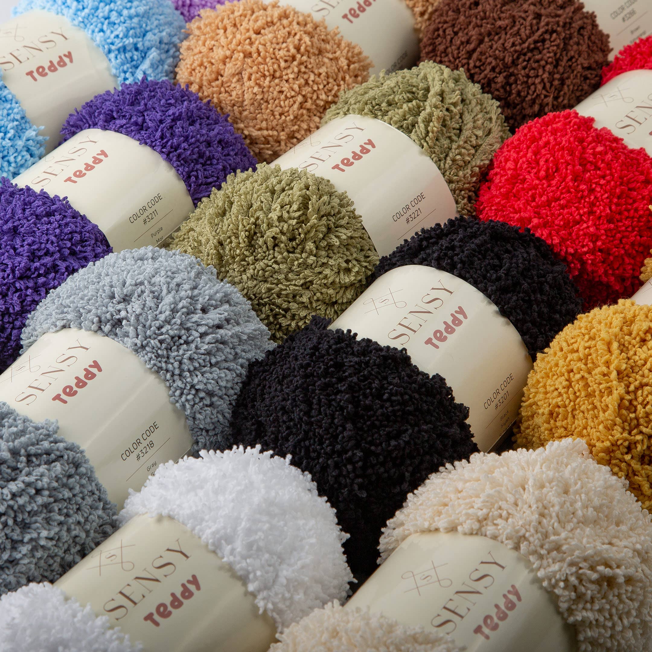 Sensy – Fio por atacado – Fio Teddy Sensy, 3,5 oz, 109 jardas, calibre 5 volumoso36