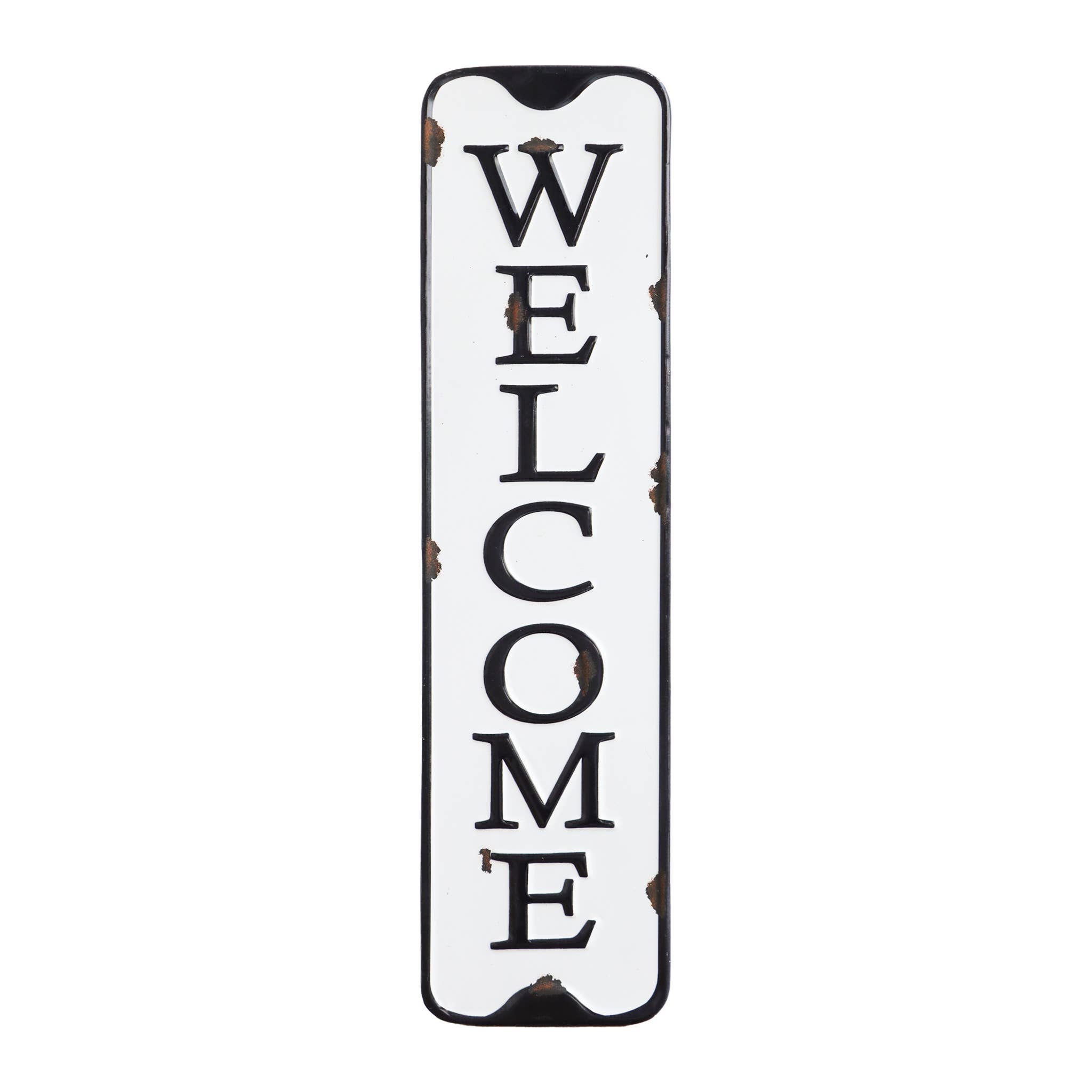 Paris Loft Inc - Wholesale Sign - Welcome Carved Metal Wall Sign Home Decor1