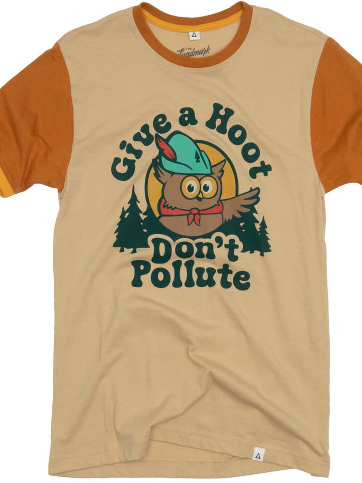 Fossili/meridiana Maglietta Give A Hoot Colorblock Ringer in vendita all'ingrosso su Faire0