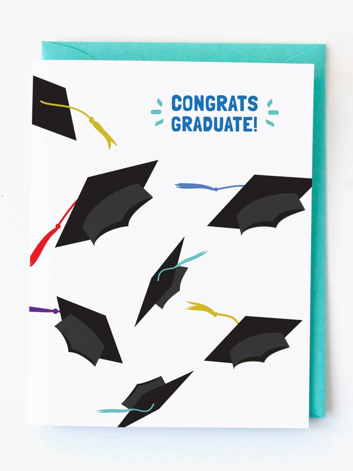 Cartão Grad Hats | cartão de graduação por atacado de Graphic Anthology Greeting Cards