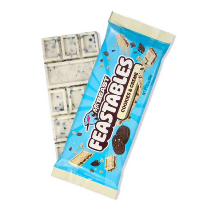 I Got Your Candy - Wholesale Chocolate Bar - Mr. Beast Feastables King Size Cookies & Creme Bar 2.1oz - 24ct1