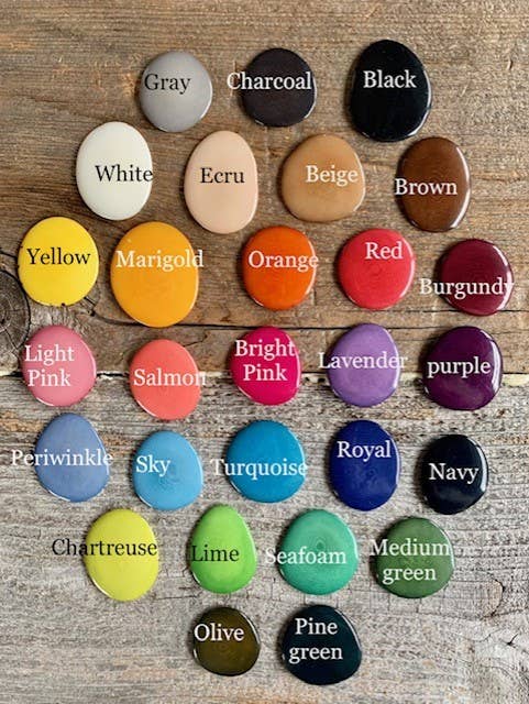 Veronica Riley Martens - Wholesale Bib Necklace - Crescent Shaped Tagua Cluster Bib Necklace0