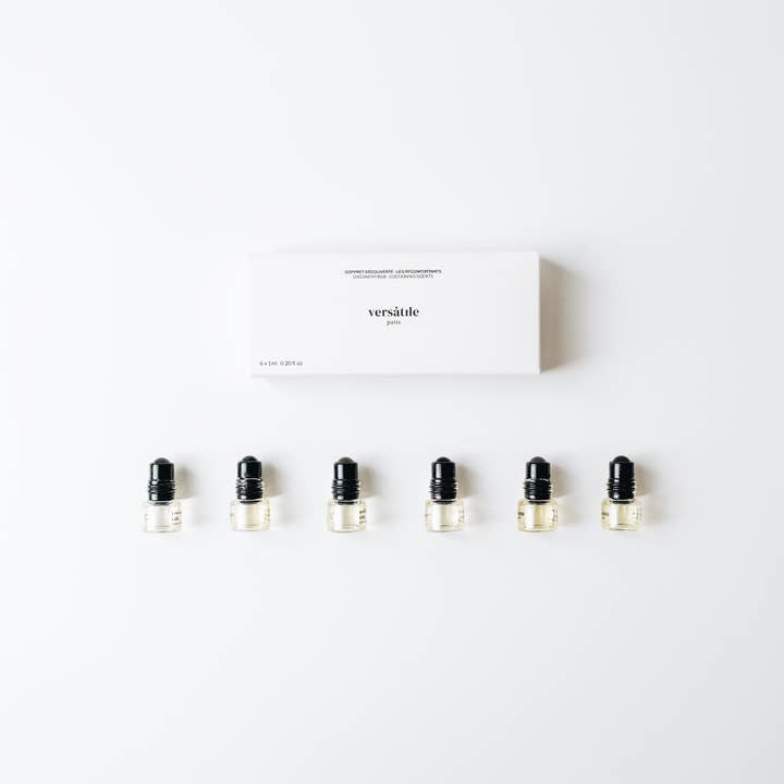 VERSATILE PARIS - Wholesale Perfume/Eau de Toilette - DISCOVERY BOX 6 SAMPLES - THE COMFORTING ONES1