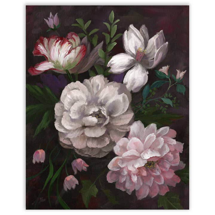 Venezia Bouquet Gallery-Wrapped Canvas Wall Art for wholesale by Courtside Market