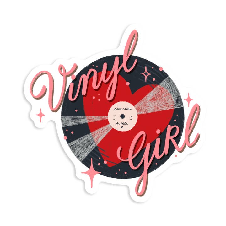Vinyl Girl - Vinyl Sticker for wholesale by Day One Paper Co.