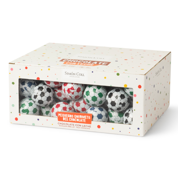 ADG Diffusion – Chocolate por atacado – Bolas de Futebol de Chocolate ao Leite - Caixa com 60 unidades1