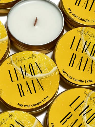 Lemon Rain | 2oz for wholesale by Roots Natural Candles