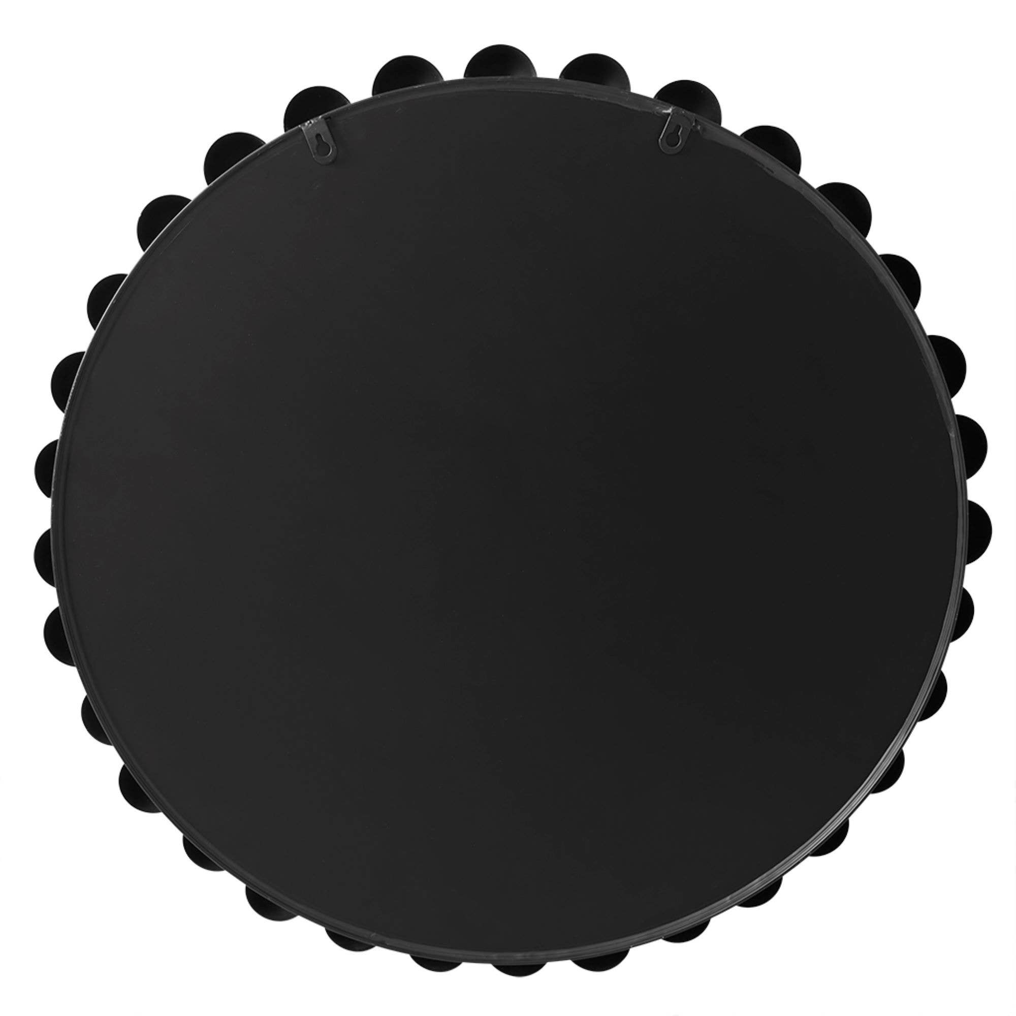 Olliix - Vente Miroir mural - Miroir mural encadré rond en fer noir19