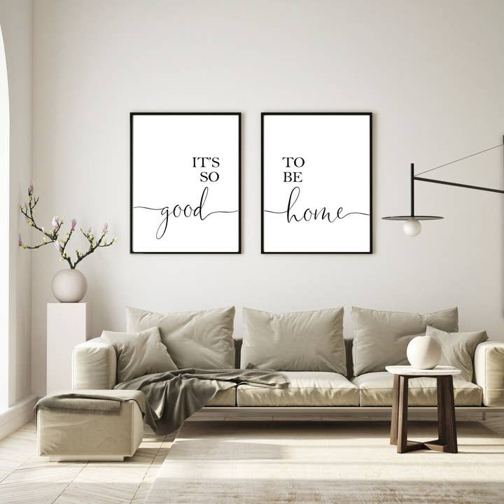 It's So Good To Be Home Prints Set for wholesale by D'LUXE PRINTS