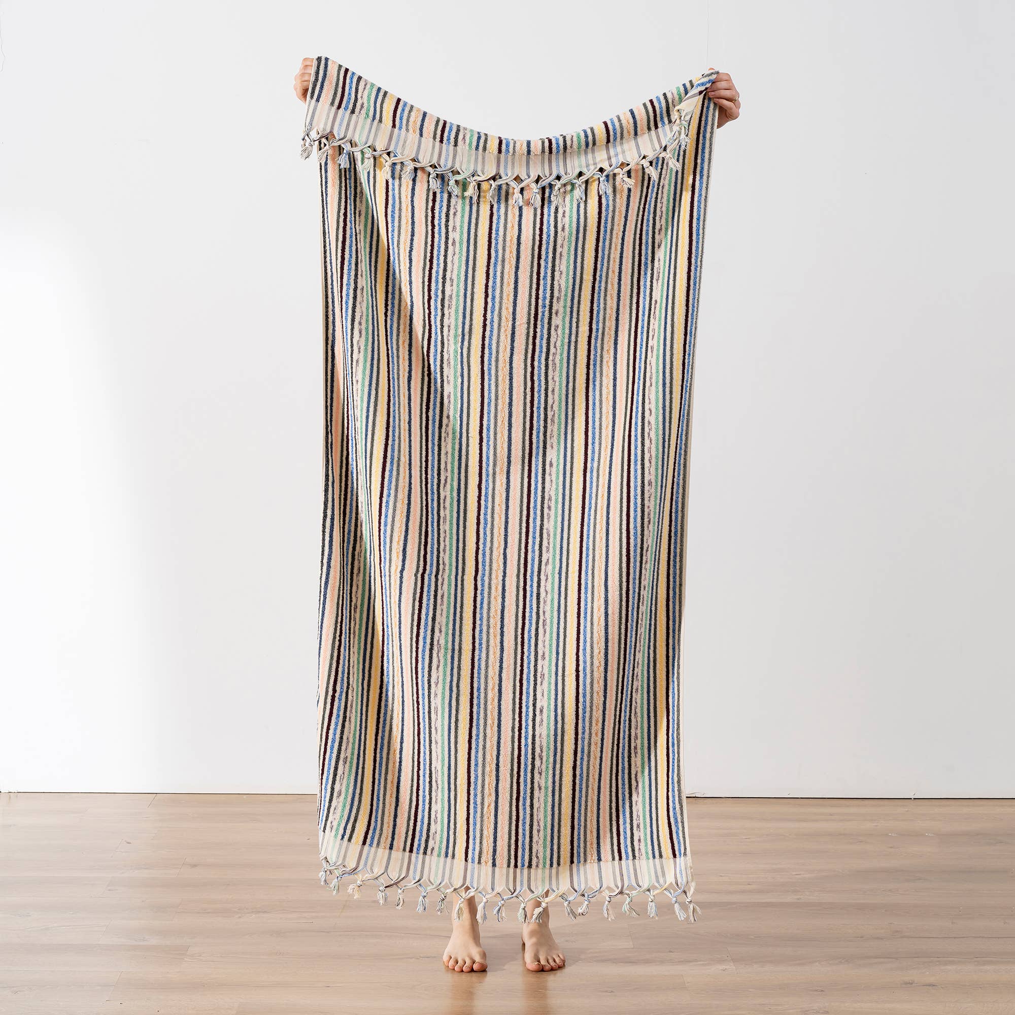 Kikoya - Wholesale Bath Towel - Stripe Handloom Bath Turkish Towels Vintage Bohemian Look34