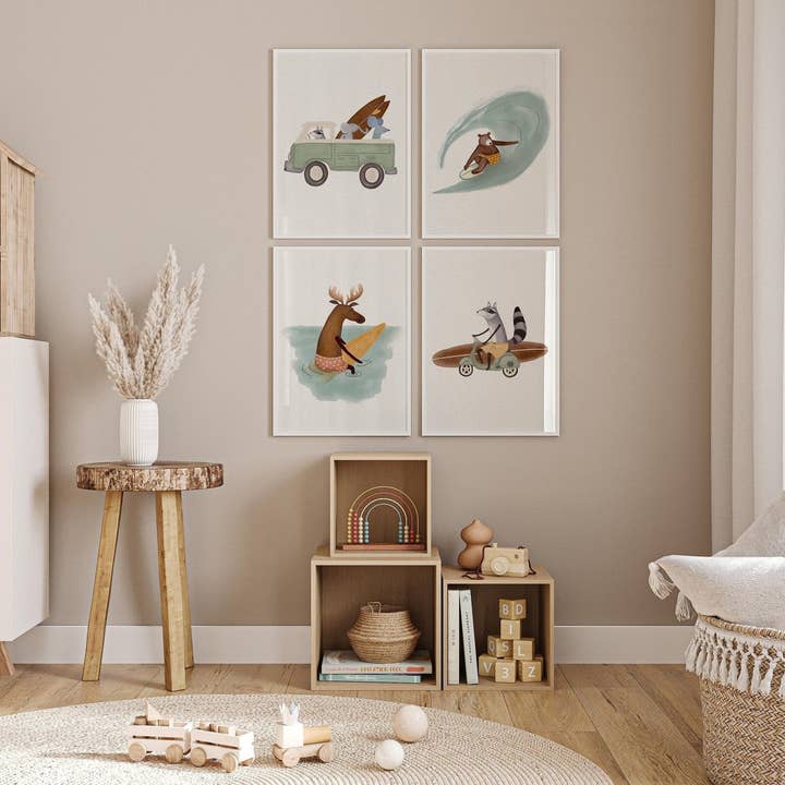 Conjunto de Decoração de Quarto de Surf com Quatro Peças por atacado de Urchin Bay