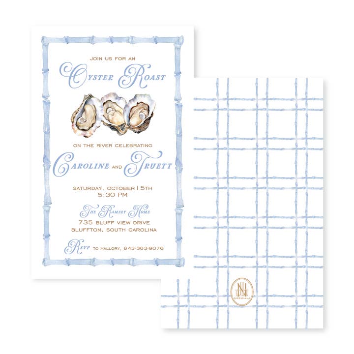 Oyster Bulk Invitation for wholesale by Nico and Lala