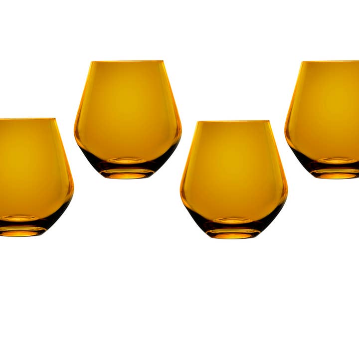 Godinger - Wholesale Wine glass - Meridian Stemless Teal Wine Glass, Set of 46