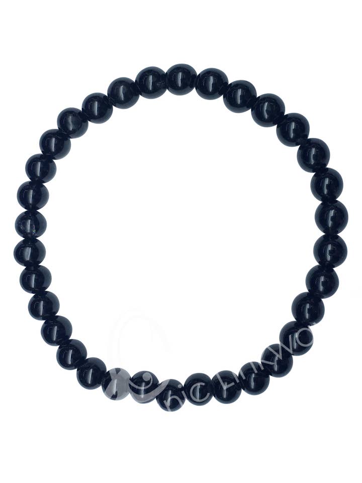 PULSERA - TURMALINA, NEGRA (6 MM) 7.15-7.25 PULGADAS (PIEZA) para venta al por mayor de Oceanic Linkways Inc