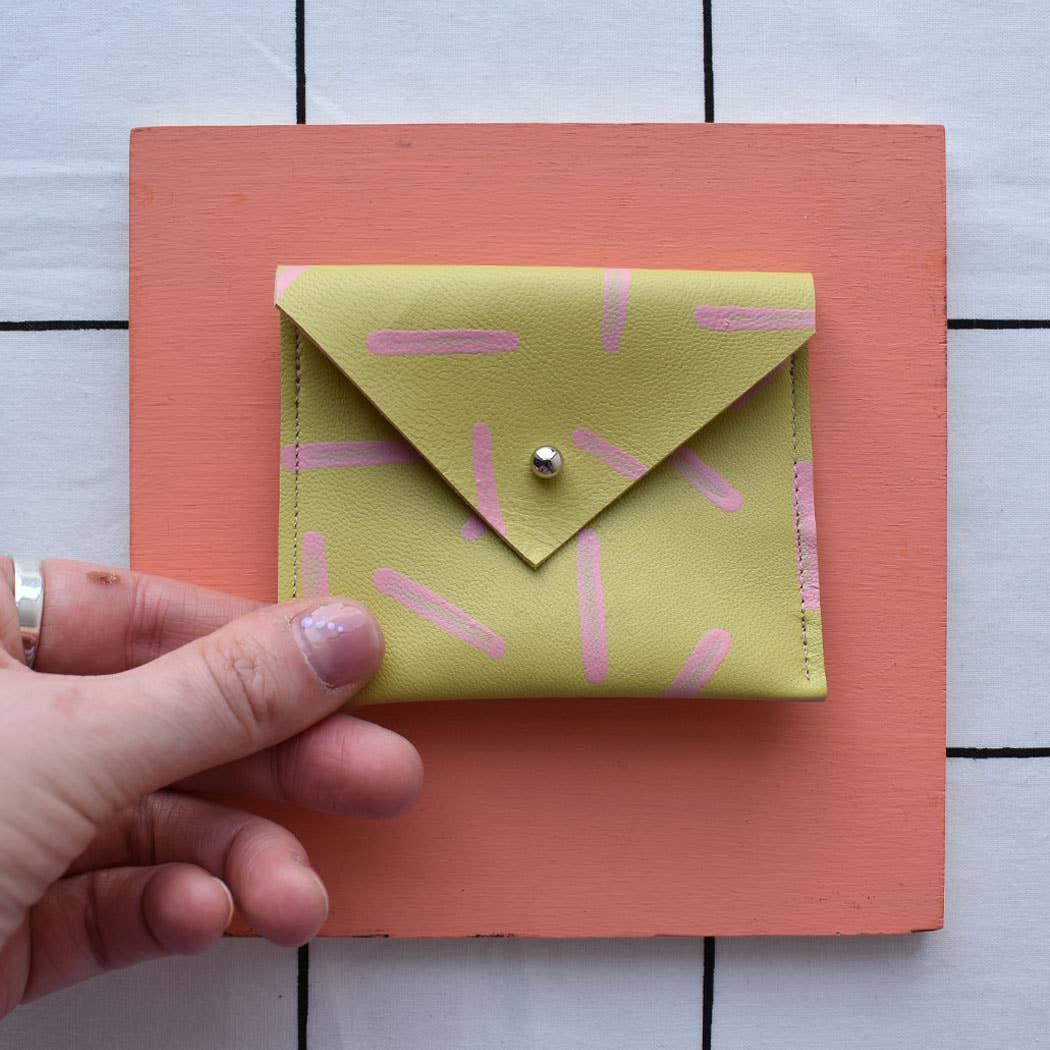 Jemma Marston - Wholesale Card Holder - Women's - Dash Hand Painted Leather Card Pouch