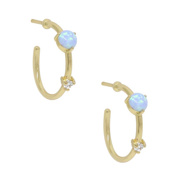 Baby Blue Kyocera Opal Hoops and other Purchase Wholesale kyocera. Free Returns & Net 60 Terms on Faire trending on Faire.