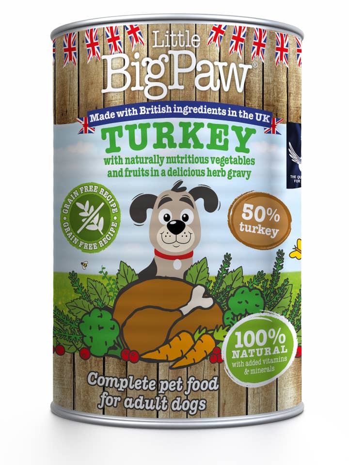 Little Big Paw Kalkoen met groenten in jus 12 x 390 gr. voor wholesale door Finest Petfoods