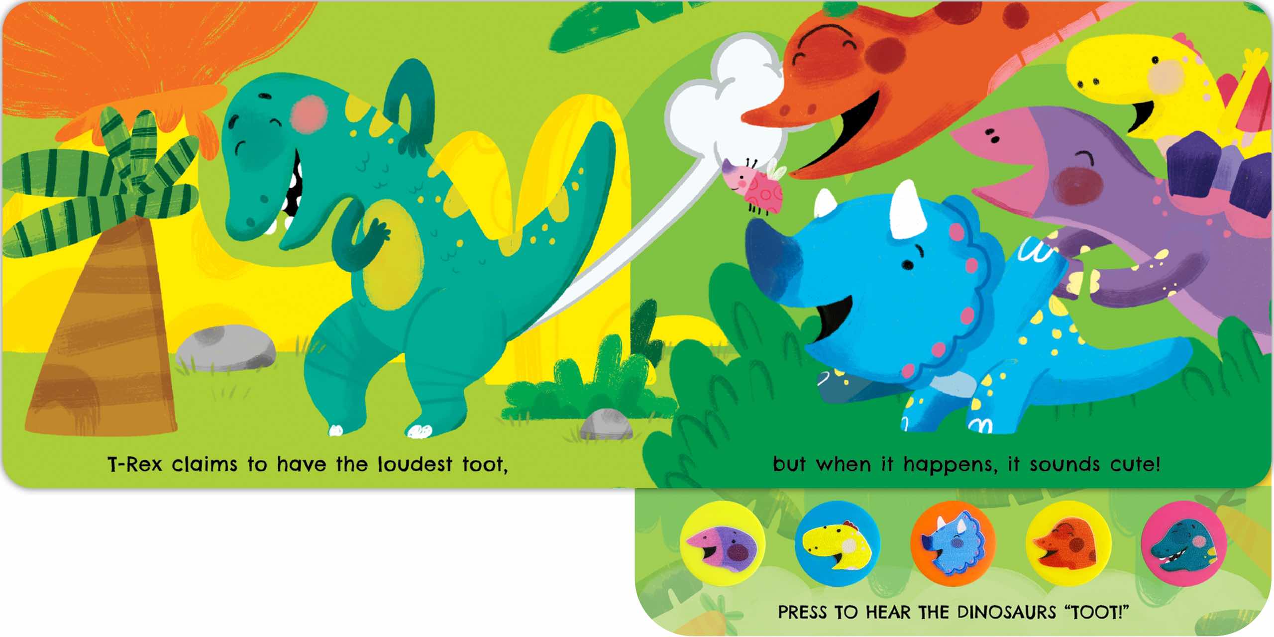 Little Hippo Books - Wholesale Baby & Toddler Book (0-2) - Prehistoric Toots - Sound Book5