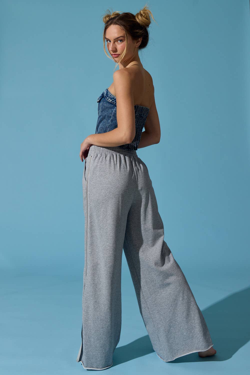 Sauge PP17397 - Sweat d'automne avec fermeture éclair latérale élastique en vente sur Faire3