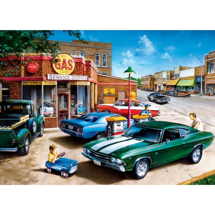 Masterpieces Puzzles - Vente Puzzle – enfant - Rêves d'enfance - Puzzle de 1000 pièces Muscle Car Dreams1