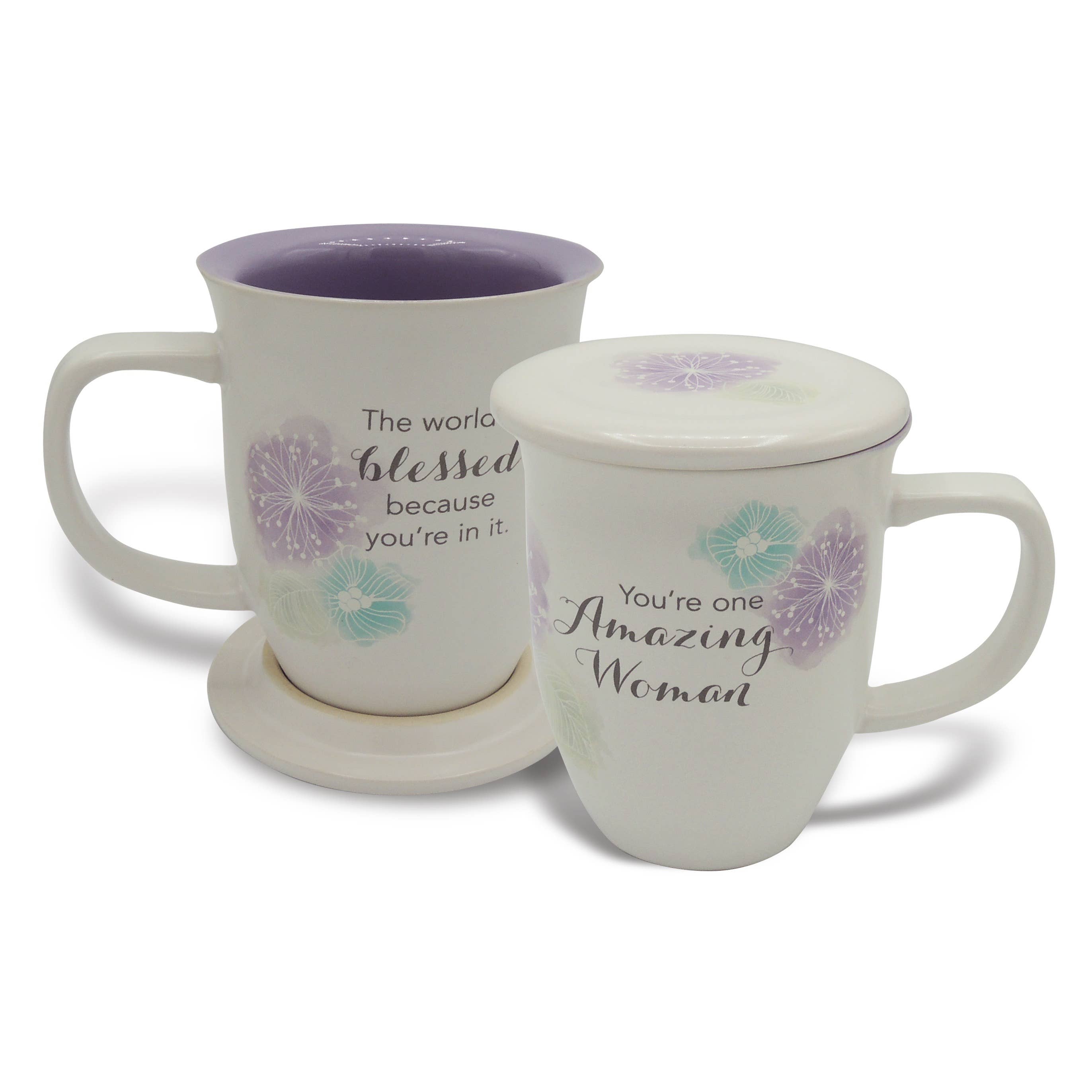 Abbey + CA Gift - Wholesale Coffee Mug - Amazing Woman Coaster Mug1