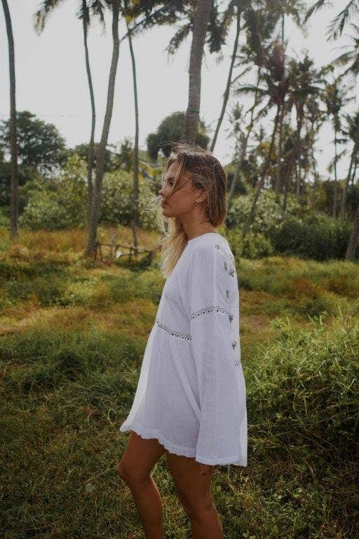 Isla Sol - Venta al por mayor Vestido - Mujer - Vestido de sol - Bird of Paradise - Blanco6