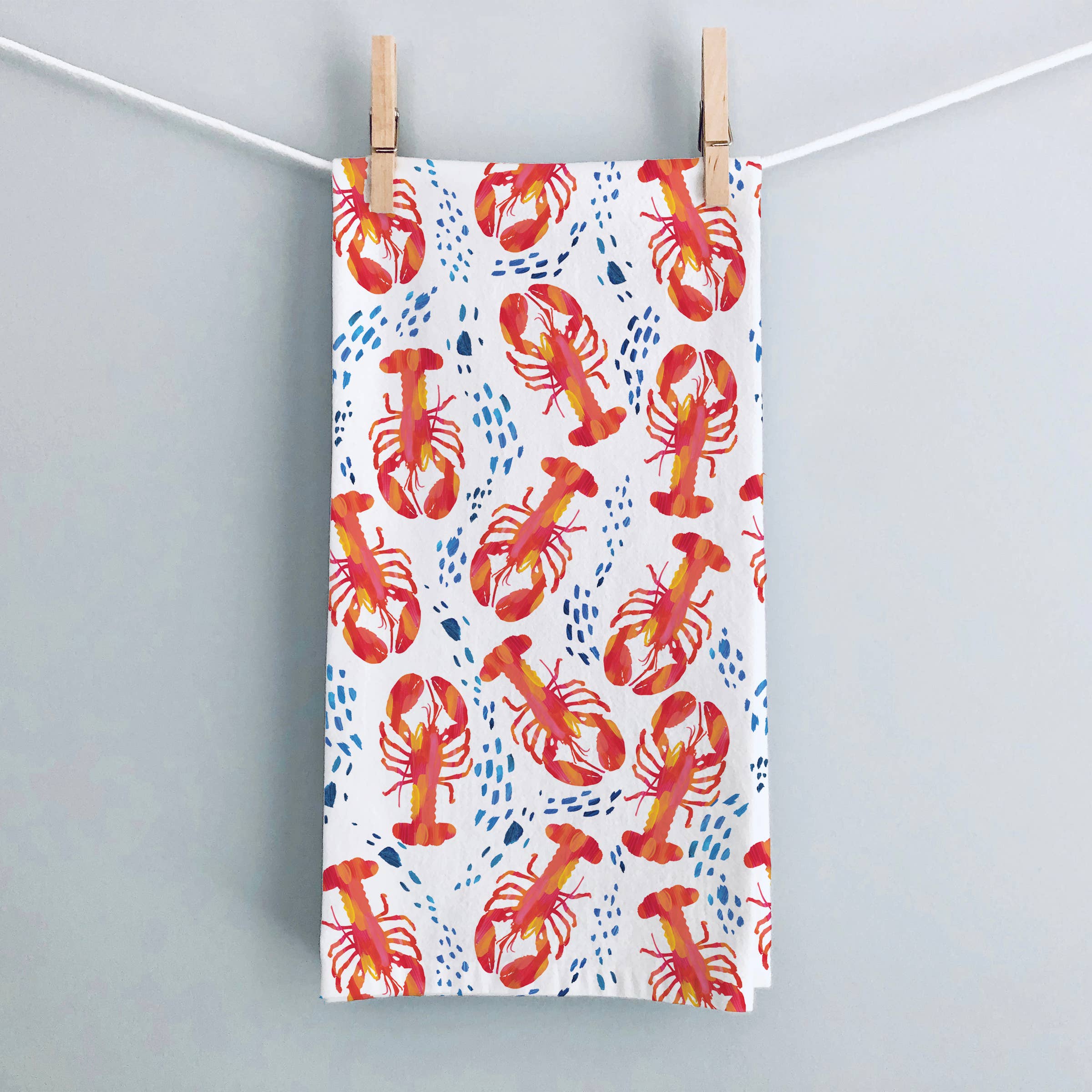 Gert & Co - Wholesale Tea Towel - Lobster Kitchen Towel | Coastal Tea Towel2