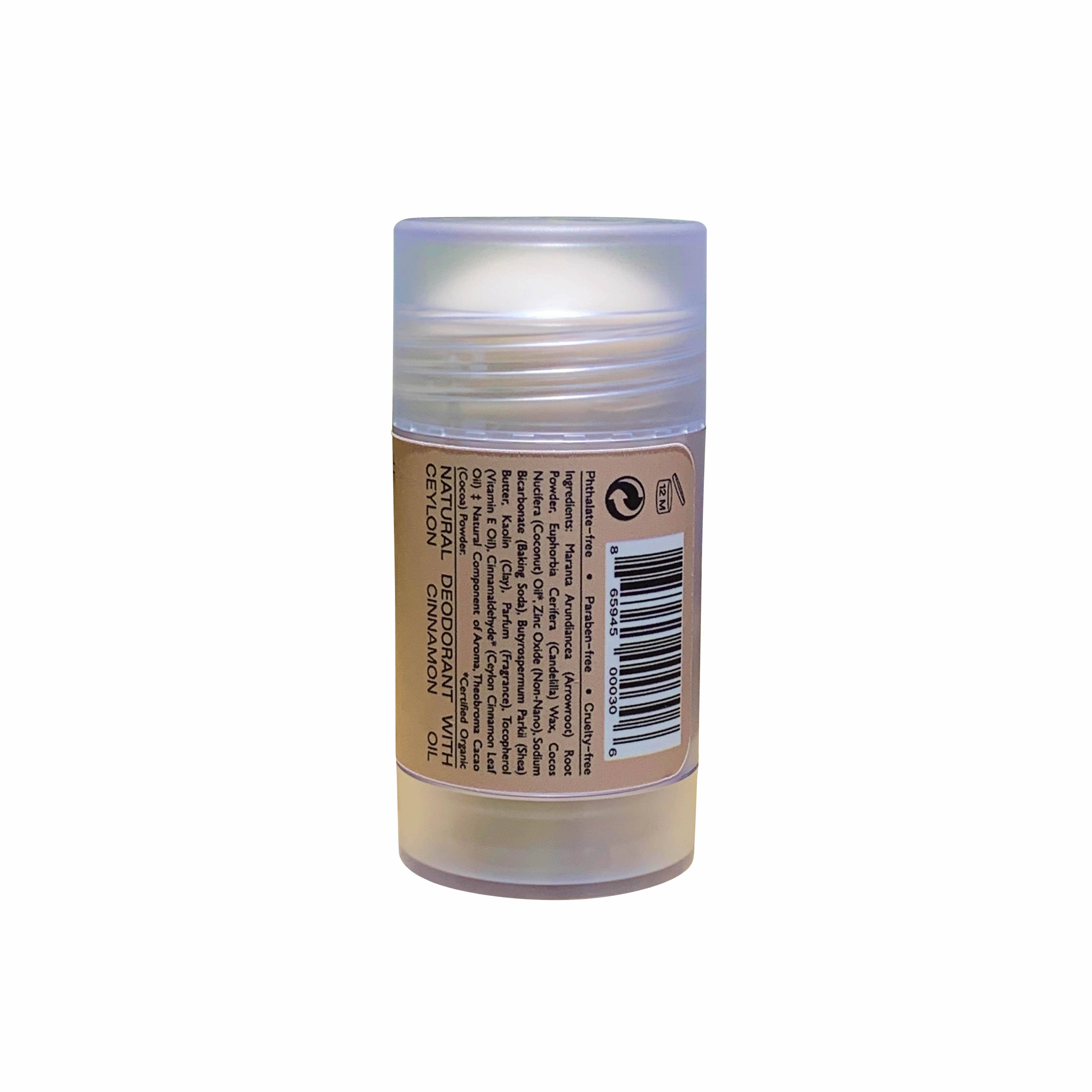SIN-MIN - Wholesale Deodorant - Unisex - Natural Deodorant - Travel Size (Sweet Cinnamon + Vanilla)3