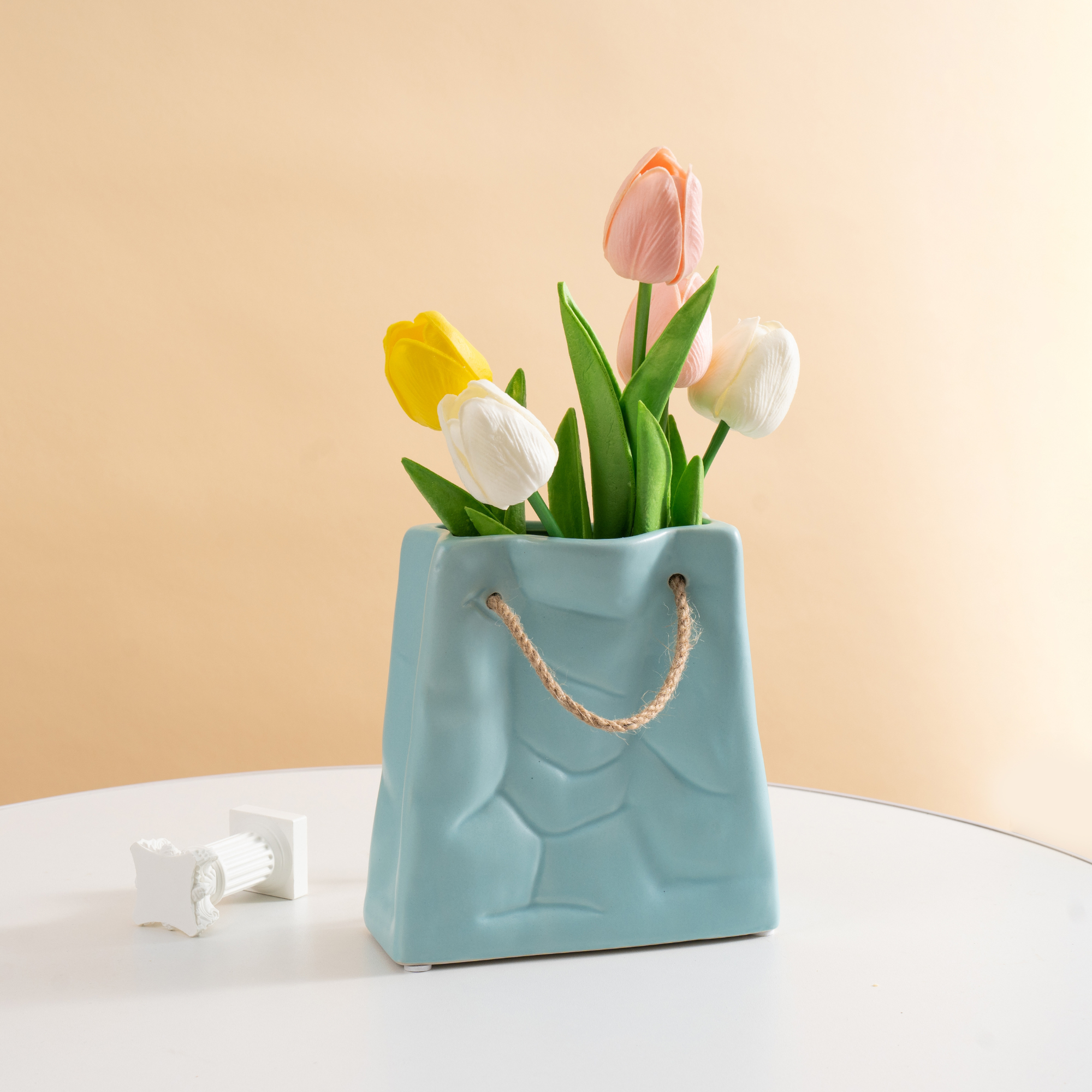 huemabe (All Import Duties Covered) - Wholesale Vase - Nordic Creative Shopping Basket Ceramic Vase1