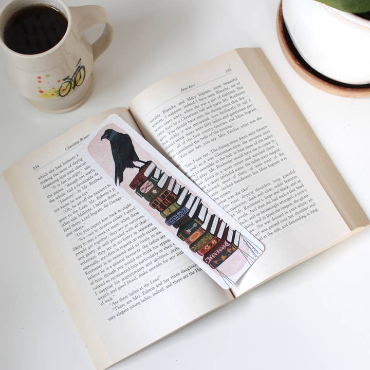 michele maule - Wholesale Bookmark - Bookmark - Crow and Books Bookmark