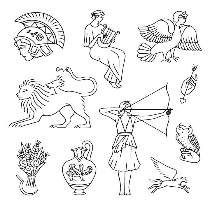 Kapris - Wholesale Temporary Tattoo - Mythologies - Tatouages Temporaires2