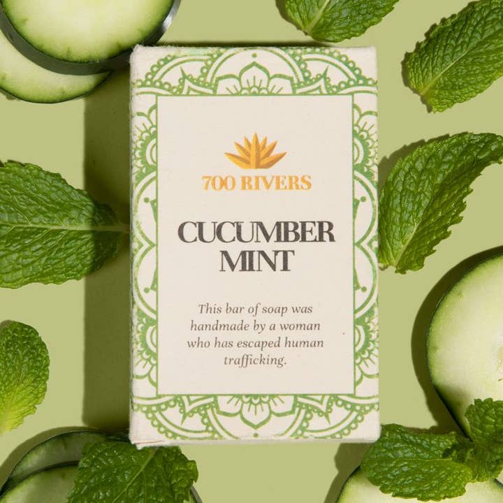 Cucumber Mint Soap Bar | Holiday Gift | Stocking Stuffer for wholesale by 700 Rivers