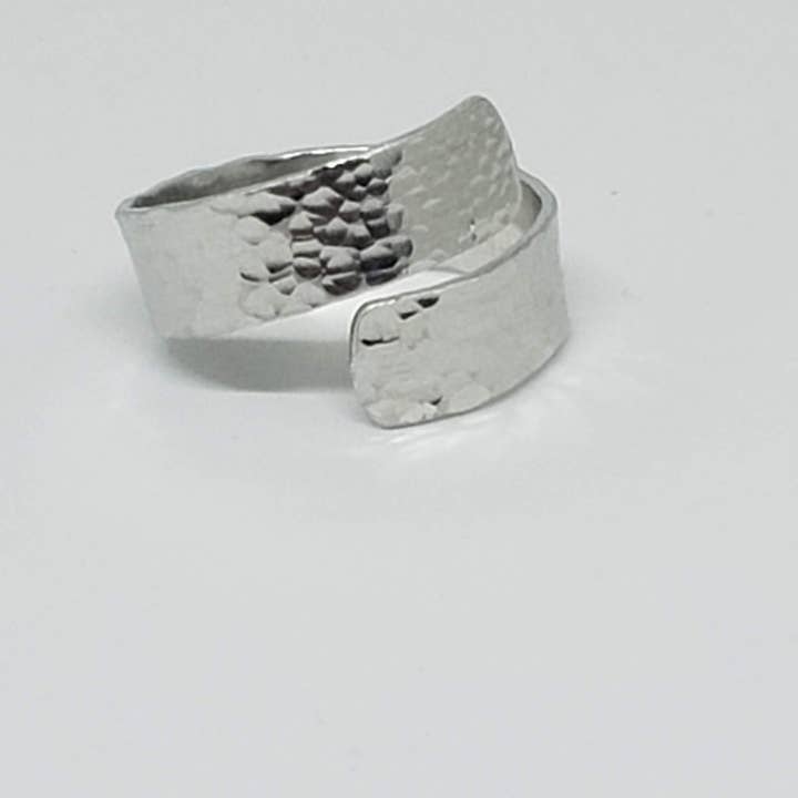Bella Accessories - Wholesale Band/gestapelde ring - Zilveren verstelbare gedraaide ring4