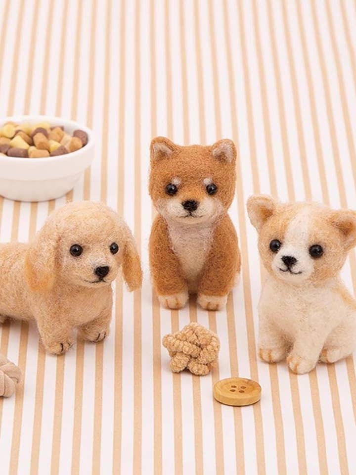 Hamanaka Naaldviltset: Shiba, Chihuahua, Teckel voor wholesale door 「FUNJI」In Japan
