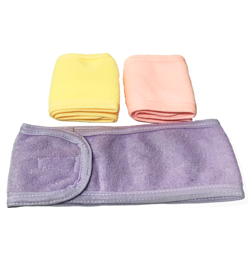 sesioMWorld - M·O·I Professional - Wholesale Spa Headband - Colored curl facial bandó or headband with velcro Extra Quality0