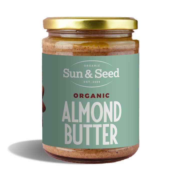 Organic Toasted Almond Butter 500g for wholesale by Sun & Seed