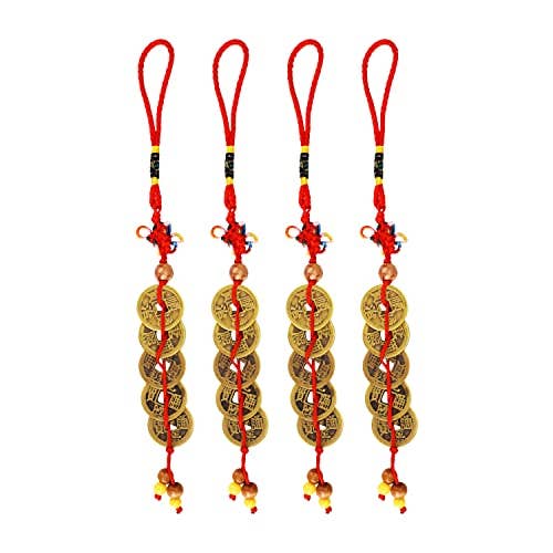 Mandala Crafts - Wholesale Decorative Tassel/Wall Drop - Mudra Crafts Emperor Feng Shui Lucky Coins Home Car Feng Shui Décor, Feng Shui Money Chinese Coins, I-Ching Coins Feng Shui Coins for Wealth and Success1