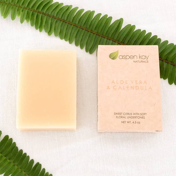 Aloe Vera & Calendula - Bar Soap for wholesale by Aspen Kay Naturals