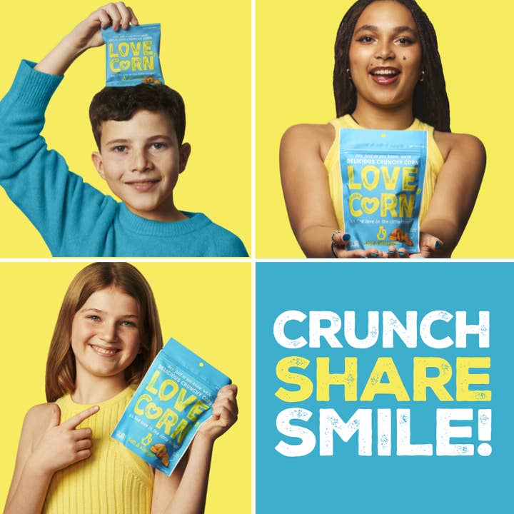 LOVE CORN - Wholesale Puffed Snack - LOVE CORN Salt & Vinegar Multipack 0.7oz x 20 Bags2