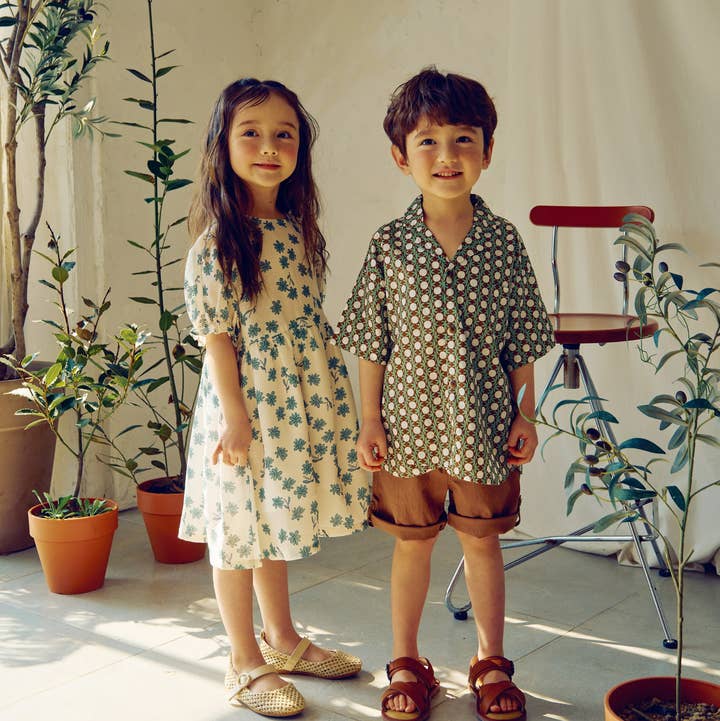 Fiona Floral Print Balloon-Sleeve Summer Dress for wholesale by ToTo Heros