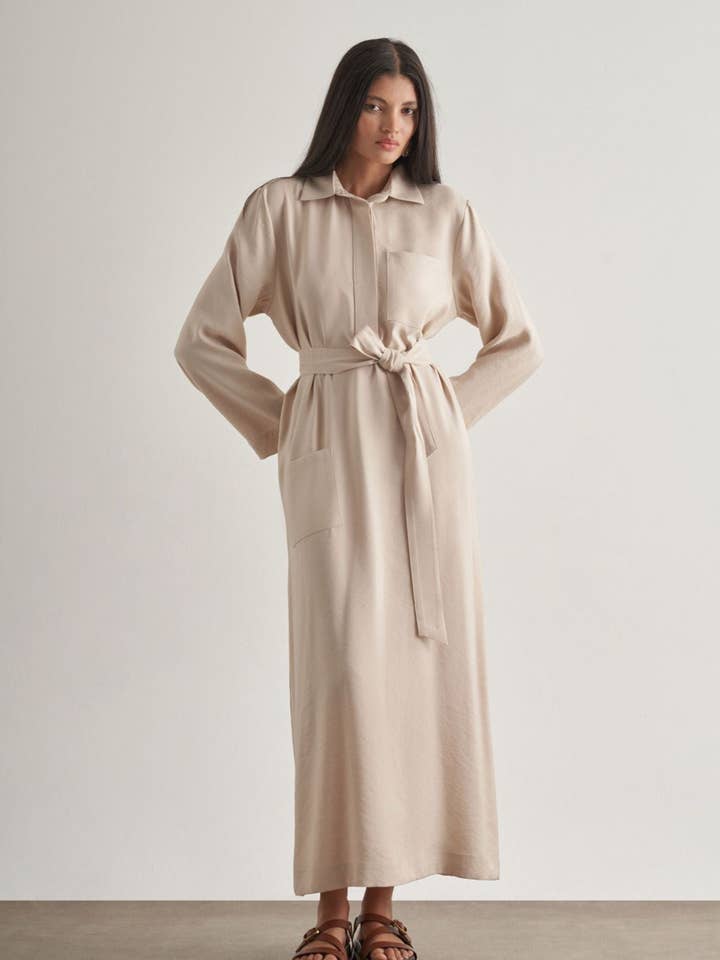 Vestido camisero Mizalle - Vestido para venta al por mayor de Future Brands Group