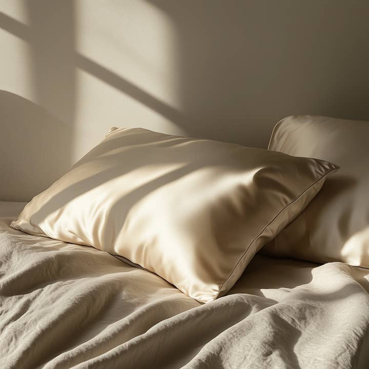 Sunday Silks - Wholesale Bedding Pillowcase/Sham - Silk Pillowcases Oat Milk King (Pack of 2)4