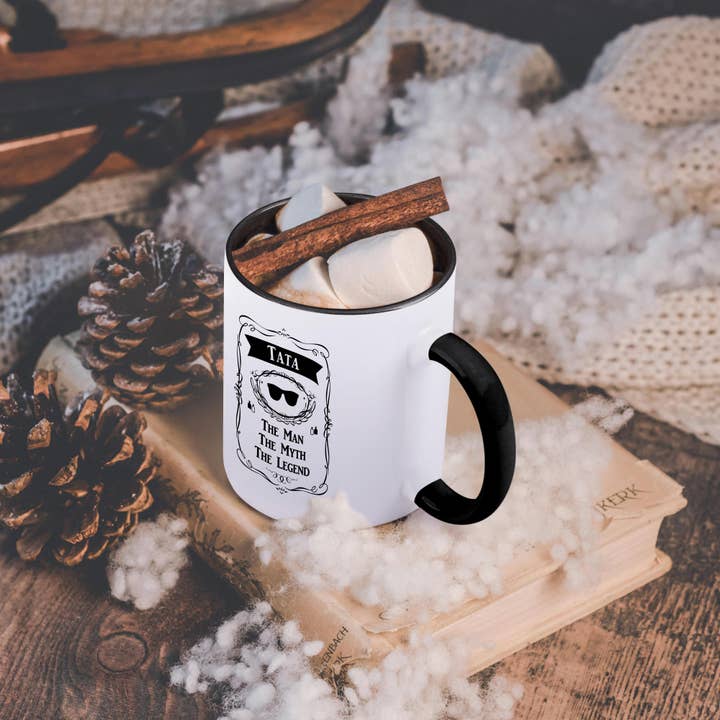 3dRose - Wholesale Coffee Mug - 3dRose, Tata The Man The Myth The Legend dad father in Spanish Polish Czech, Mug4