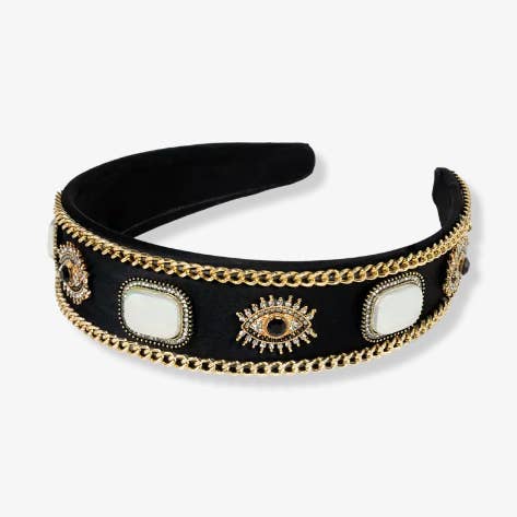 Evil Eye Headband for wholesale by Locks & Mane | LXLM