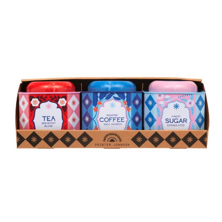 Printer Johnson - Kitchen Set of 3 Caddies for wholesale by Tin Treats