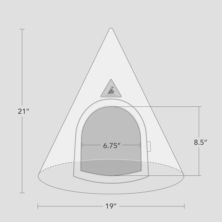Nooee pet - Wholesale Pet cave – Cat/dog - Nooee Pet Bella Cave – Size XS Foldable Travel Pet Home7