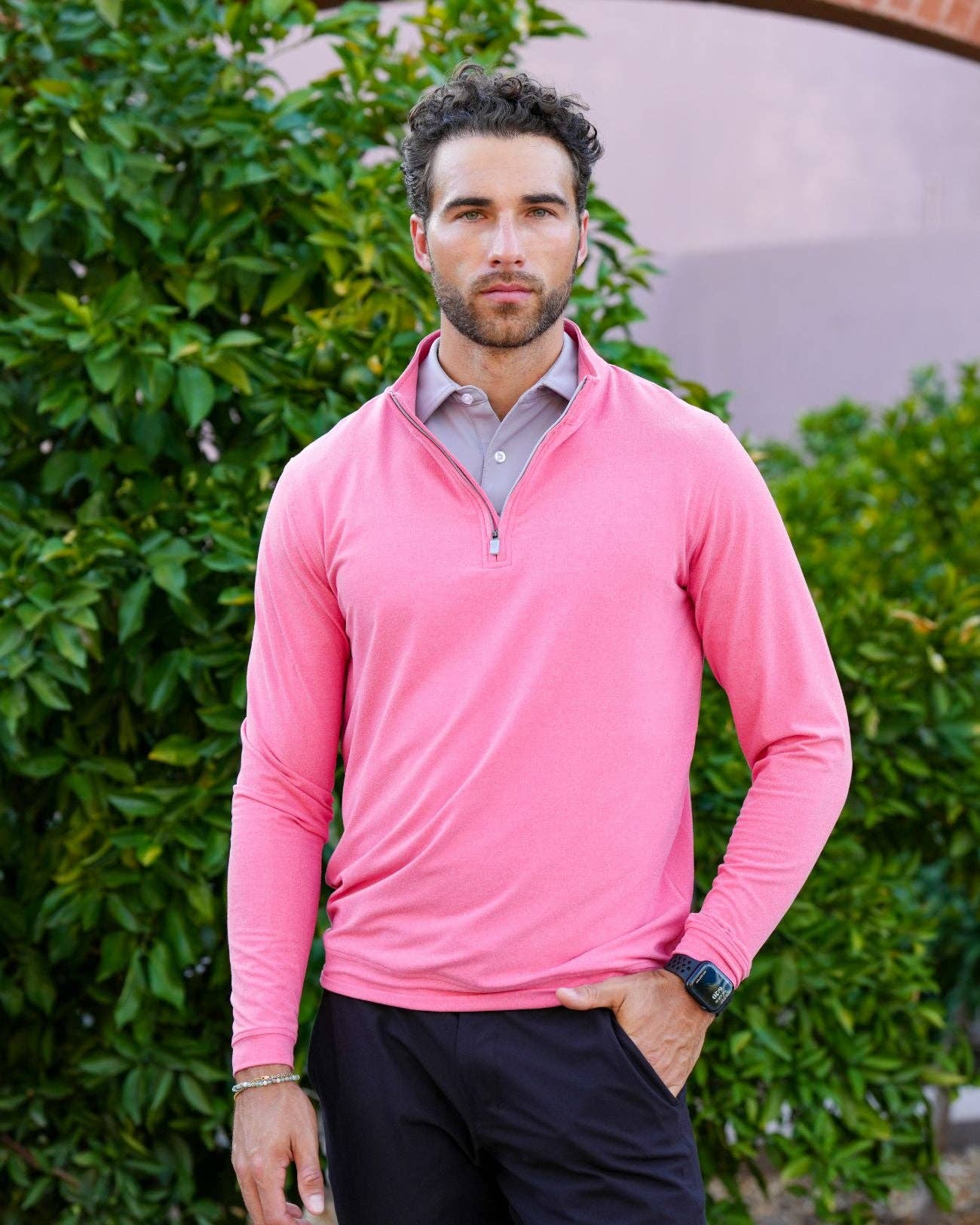 USA Palm – Polo - Homem por atacado – Fecho de 1/4 Mesclado91