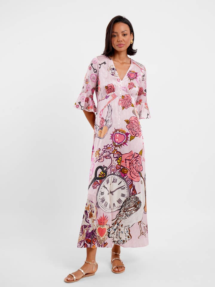 Maxi Button Down Dress / "Eternal Romance" for wholesale by Jessica Russell Flint