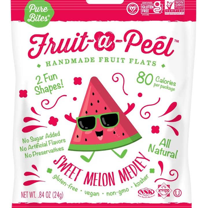 Fruit-a-Peel - Wholesale Fruit Snacks - Fruit-a-Peel Sweet Melon Medley Fruit Flats