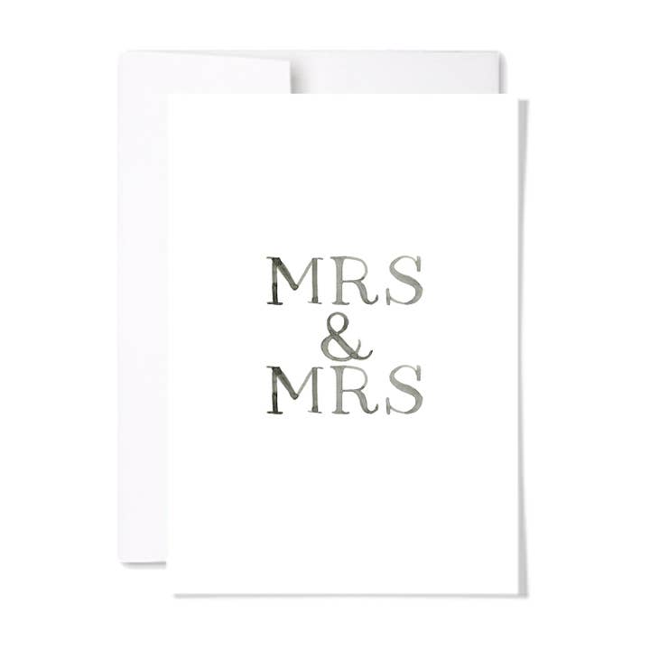 Mrs & Mrs Card for wholesale by paperscript